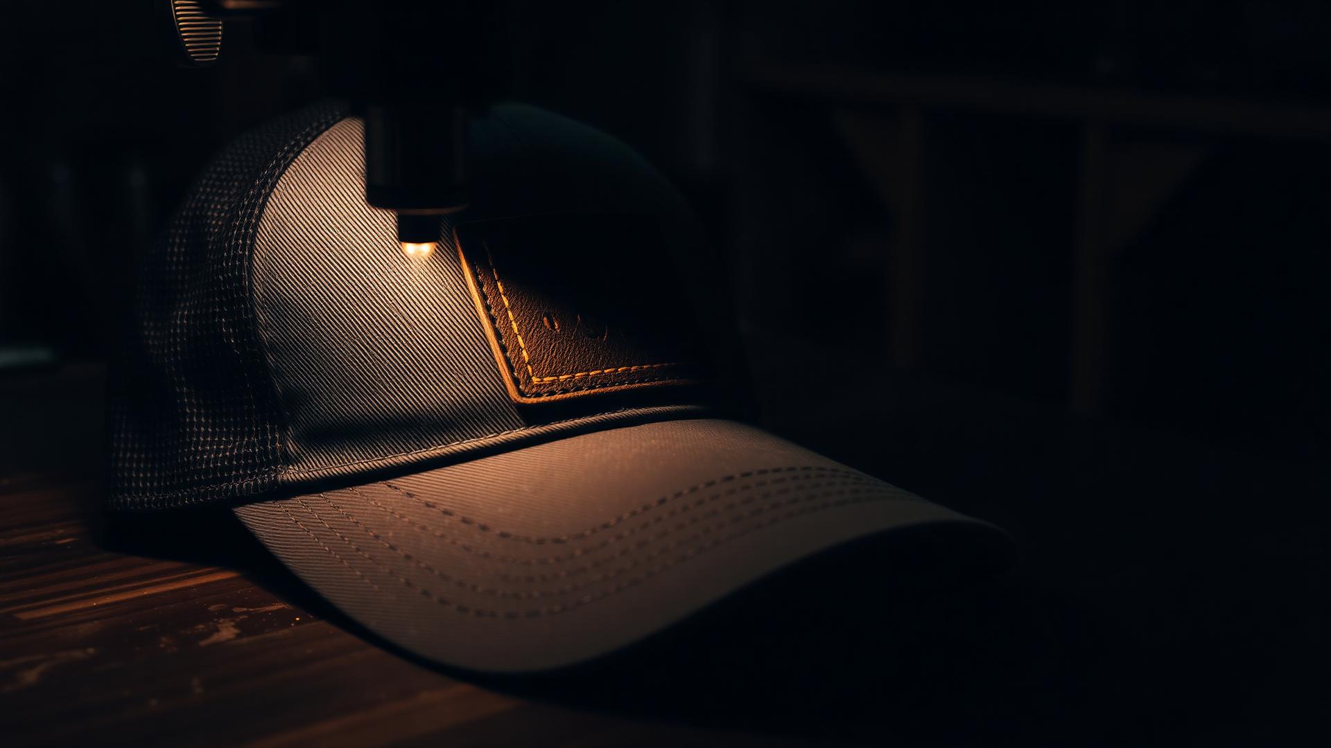 Laser engraving a leather patch